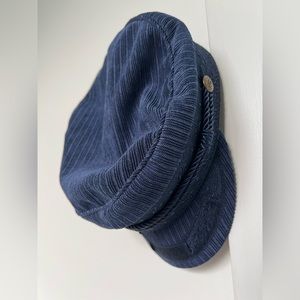 RARE NWOT Brixton Corduroy Albany Fisherman Cap in Royal Blue